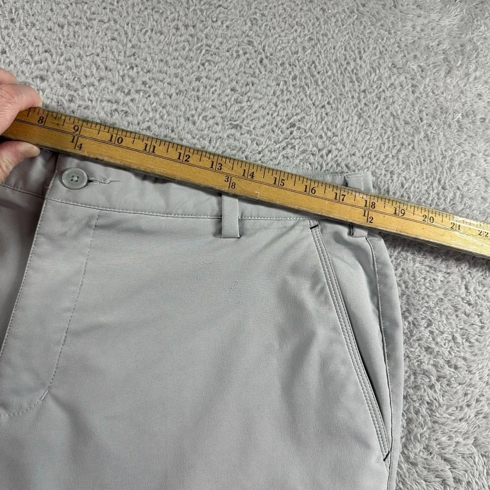 Adidas Performance Pants Mens 35x32 Golf Gray‎ No Slip Grip Stretch Chino